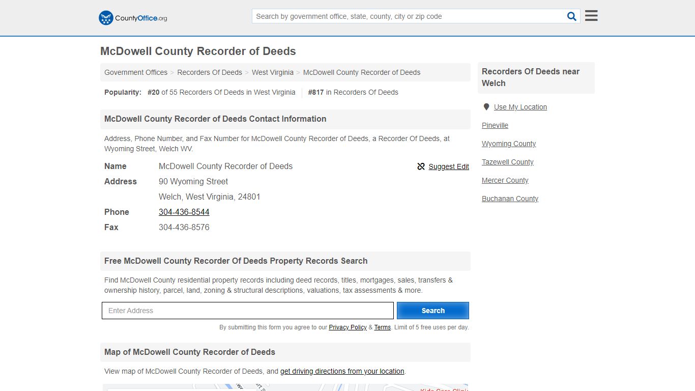 McDowell County Recorder of Deeds